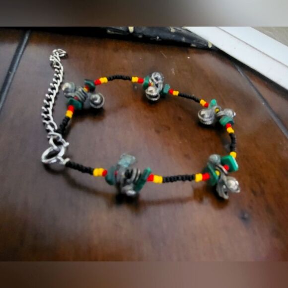 Bohemian Beaded Anklet - Picture 3 of 6